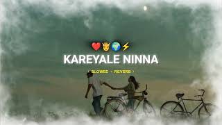 kareyale ninna kannada song  slowedreverb kannada love songs [upl. by Ertnom]