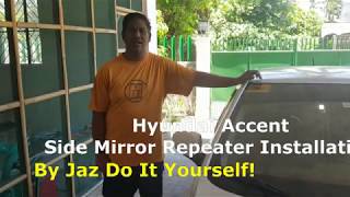 Hyundai AccentVernaSolaris Side Mirror Repeater Installation [upl. by Moyra]