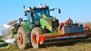 Fendt 936 Vario Kverneland 7 schaar LO 100 onland ploeg ploughing amp Topping in one pass HD [upl. by Stew]