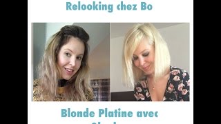 Blonde platine avec Olaplex chez le coiffeur Bo [upl. by Anircam848]