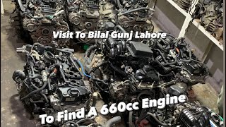 Visit to Bilal Gunj Auto Markit to Find a 660c Japani Car Engine in Lahore [upl. by Aiepoissac]