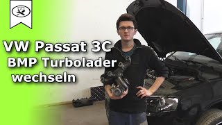 VW Passat 20 TDI 3C BMP Turbolader wechseln Ausbauen  Change turbocharger  VitjaWolf  Tutorial [upl. by Philbo]