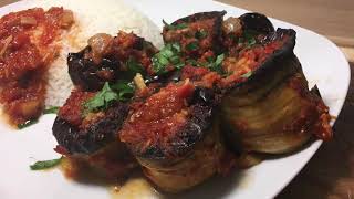 Aubergines à la sauce tomate farcie à la viande hachée [upl. by Eolanda]