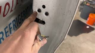 Ford Transit 250 stuck door latch repair sliding door [upl. by Veronique]