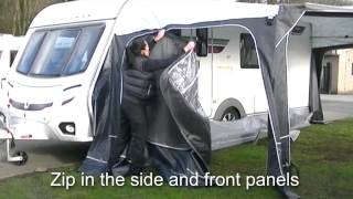 Crusader Denver Caravan Awning Erection [upl. by Zel]