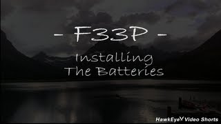 HawkEye® TechTutorial™  F33P  Installing the Batteries [upl. by Hctub]