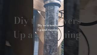 Diy upflow towers up and running diy backyardpond koi [upl. by Sivaj]