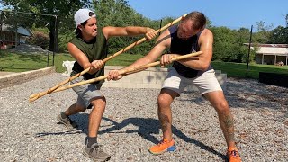 Bo Staff techniques only in Filipino Martial Arts [upl. by Lucias]