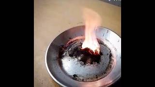 SCIENCE EXPERIMENT VIDEO exothermic reaction shorts [upl. by Marder]