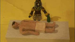 Claymation of the mummification process [upl. by Lauhsoj]