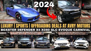 Under Warranty Cars lakhs of Discount  Boxster Defender Evoque X4 Msport XC60 GLC200 Carnival [upl. by Aitrop817]