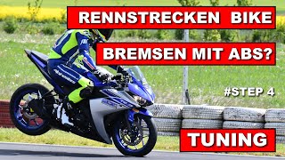 TUNING MOTORRAD BREMSEN FÜR DIE RENNSTRECKE Günstiger Motorrad Umbau  Tipps vom Profirennfahrer [upl. by Bentlee]