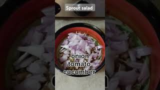 Sprout saladweight loss recipe healthy recipetrending shorts viralvideo food [upl. by Enoed270]