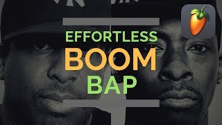 FL Studio 20  Effortless Boom Bap  Using Akai Fire amp Akai S950 VST [upl. by Bordiuk994]