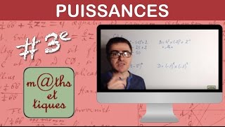 Effectuer des calculs de puissances 2  Troisième [upl. by Liatris]