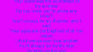 Thunder Lyrics  Boys Like Girls [upl. by Maddocks]