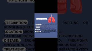 Rhonchi quotRumblequot Abnormal lung sounds [upl. by Bridgid254]