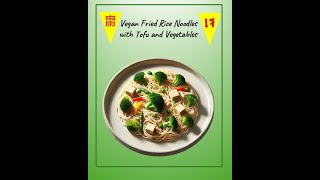 Vegetarian Fried Rice Noodles with Tofu and Vegetables [upl. by Bascomb]