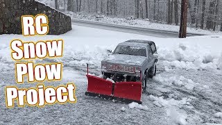 Snow Plow Your Driveway With An RC Truck  RC4WD Super Duty V Snow Plow Install  RC Driver [upl. by Iat]