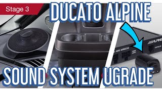 Ducato Motorhome Van Alpine Huge Sound System Upgrade Real Life Review [upl. by Adiaros]