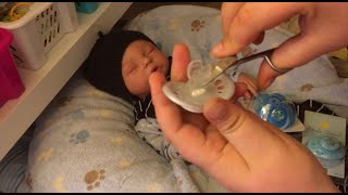 Modifying more pacifiers for Reborn baby   How To Modify Reborn Pacis [upl. by Eentruok516]