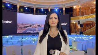 Rania Ali Dubai Emcee Presenting for Huawei Fusion Solar Global Leadership Summit in Dubai [upl. by Ihcehcu318]