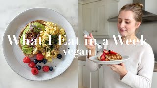 What I Eat in a Week Vegan  JessBeautician [upl. by Huey]