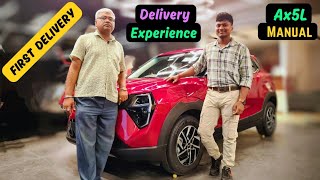 Mahindra XUV 3xO 🔥 Ax5L Manual की First Delivery ✅ [upl. by Aznaed]