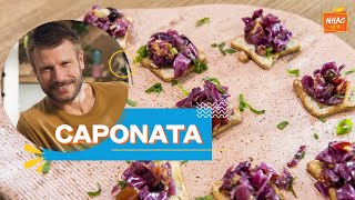 Caponata de repolho roxo aprenda a fazer antepasto para comer com torradinhas  Bem Juntinhos [upl. by Adnorehs171]