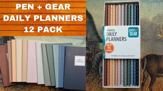 PEN  GEAR UNDATED DAILY PLANNERS 12 COUNT EVERYDAY CARRY EDC POCKET PLANNER [upl. by Adiene]