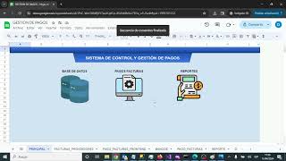 Control de pagos  Facturas facturation googlesheets gas [upl. by Prescott]