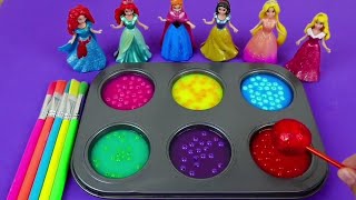 Satisfying Video I How to make Glossy Lolipops in to Rainbow Pool with Candy Cutting ASMR [upl. by Amikehs]