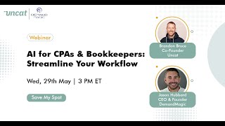 Webinar Unlocking the Power of AI for Accountants amp Bookkeepers [upl. by Ribal732]