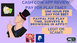 Cash Cow App Review  Get Paid for Play Time amp App Use Only One Hour a Day Needed Legit or Scam [upl. by Gibbon]