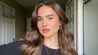 GRWM for class  perfected skin pink lips 🌸🎀🌟 [upl. by Acyre]