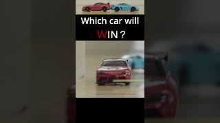 Porsche 718 Cayman GT4 vs GR SUPRA GT4 EVO  Which car will win racingcar supercars porsche [upl. by Ahsilrac74]