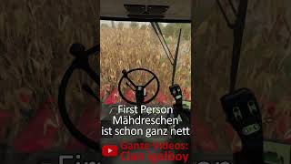 First Person Mähdreschen landwirtschaftssimulator22 farmingsimulator22 funnymoments [upl. by Anirok]