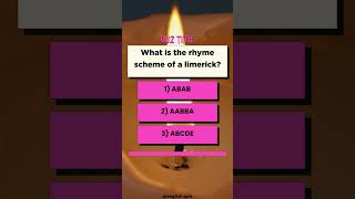 quotEnglish Poetry Quiz Rhyme Schemesquot [upl. by Nuawaj]