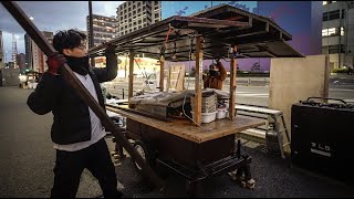 福岡のハイテンション店主の屋台！長浜屋台街で連日賑わう肉巻串の人気屋台の1日！Street Food Yatai in Fukuoka Japan food stall vendor 하카타 일본 [upl. by Ev479]