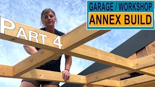 Garage Annex Build Part 4 Roof Panels [upl. by Ardis]