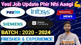 Infosys  Siemens  Urban  Deloitte Hiring  OFF Campus Drive For 2025  2024  2023 Batch 🔥 [upl. by Einnaf]