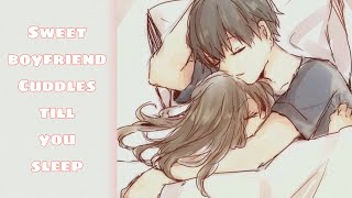 ASMR Boyfriend Cuddles You Till You Sleep M4F Roleplay sleep audio [upl. by Whitebook]