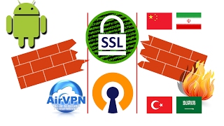 Android Mit OpenVPN amp SSL durch die chinesische Firewall AirVPN [upl. by Delcina179]