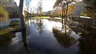 Swiss Drone View  Esondazione Lago di Lugano Ceresio a Riva San Vitale 13112014 [upl. by Ahsiei]