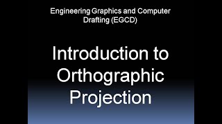 Orthographic Projection in Engineering Drawing  Orthographic Projection  Part1 [upl. by Ultann662]