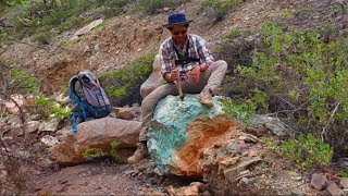 Buscando en la montaña encontre enorme mineral  hallazgo piedra en el rio 3 [upl. by Annavas]