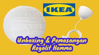 Unboxing amp Tutorial Regolit Hemma Lampu Gantung dari IKEA [upl. by Syverson]