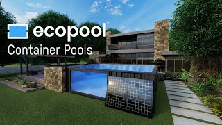 Modular Shipping Container Pools by Ecopool [upl. by Tiffa]