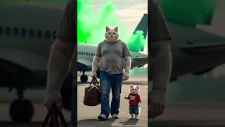 little cat romed in the plane catsoftiktok cat cute aiart ai poorcat catlover fyp [upl. by Hach]