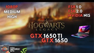 Hogwarts Legacy  Tested on GTX 1650 amp GTX 1650 Ti  AMD FSR 20 Tested [upl. by Jeraldine216]